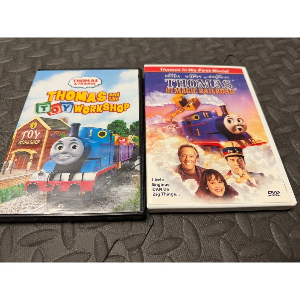 Thomas and Friends Lot of 2 DVD Video Railroad Tank Engine Magic Toys movie gift